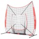 Comprar Red de Entrenamiento de Béisbol y Softbol 244x211 cm, Red para Golpear, Atrapar, Lanzar, Equipo de Béisbol con Estructura en Arco, Bolsa de Transporte, Zona de Golpe, 12 Bolas, Tee, Colector