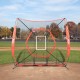 Comprar Red de Entrenamiento de Béisbol y Softbol 213 x 211 cm, Red Portátil para Golpear, Atrapar, Lanzar, Equipo de Béisbol con Estructura en Arco, Bolsa de Transporte y Zona de Golpe al Aire Libre