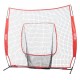 Comprar Red de entrenamiento de béisbol y softbol de 84 x 83 pulgadas, red para golpear, atrapar, lanzar, equipo de béisbol con bolsa de transporte y zona de golpe para jóvenes al aire libre