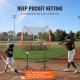 Comprar Red de Entrenamiento de Béisbol de Softbol Red de Lanzamiento de Béisbol Portátil de 84" x 83" con Marcos de Objetivo y 9 Orificios y Bolsa de Transporte para Receptor de Lanzador Exterior