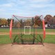 Comprar Red de Entrenamiento de Béisbol de Softbol Red de Lanzamiento de Béisbol Portátil de 84" x 83" con Marcos de Objetivo y 9 Orificios y Bolsa de Transporte para Receptor de Lanzador Exterior