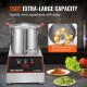 Buy Multifunction Kitchen Mixer 1400W 15L Capacity Stainless Steel Electric Chopper Food Processor for Vegetables Fruits Culinary Preparation Restaurant Hotel Kitchen