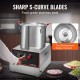 Buy Multifunction Kitchen Mixer 1400W 15L Capacity Stainless Steel Electric Chopper Food Processor for Vegetables Fruits Culinary Preparation Restaurant Hotel Kitchen