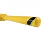 Bolardo de Seguridad Metal 91.4CM de Altura Bolardo de Acero Amarillo Tráfico Bolardo de Tubo de Acero para Seguridad del Tráfico