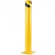 Comprar Bolardo de seguridad de 42 x 4,5 pulgadas, barrera de seguridad de 4-1/2 pulgadas de diámetro exterior, 42 pulgadas de altura, tubo con recubrimiento en polvo amarillo, barrera de seguridad de a