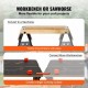 Buy 2 in 1 Folding Work Table Suitable as a Saw Stand Load 454 kg Adjustable Heights Steel Legs Tool Holder Quick Clamp 4 Clamps 2 Hooks for Garage Workshop