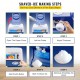 Buy Ice Crusher Automatic Electric Ice Crusher 250W Snow Cone Machine Ice Cream Maker Ice Cream Maker