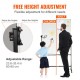 Koop Magnetisch rollend whiteboard 122 x 61 cm Dubbelzijdig mobiel whiteboard Droog uitwisbaar bord met omkeerbare whiteboardstandaard 360° verstelbare hoogte met 3 markeringen 1 gum