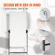 Buy Rolling Magnetic Whiteboard 48" x 24" Double Sided Mobile Whiteboard Dry Erase Board with Reversible Whiteboard Stand 360° Adjustable Height with 3 Markers 1 Eraser