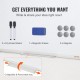 Buy Magnetic Whiteboard 18" x 24" Dry Erase Whiteboard Aluminum Frame Easy Wall Mount with 2 Markers 1 Eraser 6 Magnets for Presentations Work Office School