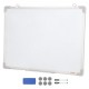 Comprar Pizarra Blanca Magnética 46 x 61 cm Pizarra Blanca de Borrado en Seco Marco de Aluminio Montaje Fácil en Pared con 2 Rotuladores 1 Borrador 6 Imanes para Presentaciones Trabajo Oficina Escuela