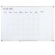 Buy Calendar Board 36" x 24" Magnetic Dry Erase Board 2 in 1 Monthly Planner Board for Wall Aluminum Frame with 2 Markers 1 Eraser 6 Magnets for Scheduling