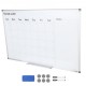 Koop Kalenderbord 91,5 x 61 cm Magnetisch droog uitwisbaar bord 2 in 1 Maandelijks plannerbord voor muur Aluminium frame met 2 markers 1 gum 6 magneten voor planning