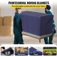 Buy Packing and Moving Blankets 80" x 72" Blue Furniture Wrapping Blanket Moving Blanket 12 Pack Felt Packing Pad for Bed Table Chair Furniture Appliances