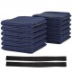 Comprar Cobertores de embalagem e movimentação 203 x 183 cm Cobertor de embrulho de móveis azul Cobertor de movimentação 12 peças Almofada de feltro de embalagem para cama, mesa, cadeira, móveis, eletrodomésticos