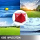 Buy Ice Fishing Shelters 203 x 228 x 170 cm, Winter Fishing Tent 300D Oxford Fabric, PVC, Red Waterproof Portable Shelter Tent with 2 Doors 2 Windows, for 3 Persons