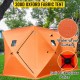 Comprar Refugios de Pesca en Hielo, 360 x 180 x 205 cm Tienda de Pesca de Invierno Tejido Oxford, 300D PVC Tienda Naranja de Refugio Portátil Impermeable Carpa con 2 Puerta 4 Ventanas, para 8 Personas