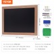 Comprar Quadro de menu preto com moldura de madeira pendurado na parede 457 x 610 mm Quadro negro com giz para mensagens Quadro negro magnético para restaurante, bar, café, cozinha, decoração de casa e casamentos