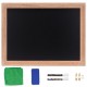 Koop Zwart menukrijtbord met houten frame, muurhangend 457 x 610 mm schoolbord met krijt voor berichten, magnetisch schoolbord voor restaurant, bar, café, keuken, huisdecoratie en bruiloften