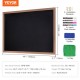 Koop Zwart menukrijtbord met houten frame, muurhangend 889 x 1168 mm schoolbord met krijt voor berichten, magnetisch schoolbord voor restaurant, bar, café, keuken, huisdecoratie en bruiloften