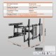 Buy TV Wall Mount Bracket for 37"-70" Screens Load 60kg Carbon Steel Tilt and Swivel Bracket Max VESA 600x400mm with 4 Articulating Arms for Home Office