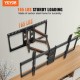 Buy TV Wall Mount Bracket for 37"-90" Screens Load 75kg Carbon Steel Tilt and Swivel Bracket Max VESA 600x400mm with 4 Articulating Arms for Home Office