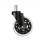 Buy Swivel Casters 5 Replacement Office Chair Wheels 76.2mm Heavy Duty Computer Chair Casters for Hardwood and Carpet Floors 59kg Load Universal Fit