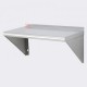 Buy Stainless Steel Wall Shelf 610x305x63mm Floating Shelf with Triangle Bracket Max Load 104kg Wall Shelf for Books Picture Frames Plants Office Bathroom Kitchen