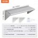 Buy Stainless Steel Wall Shelf 915x305x63mm Floating Shelf with Triangle Bracket Max Load 113kg Wall Shelf for Books Picture Frames Plants Office Bathroom Kitchen