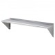 Buy Stainless Steel Wall Shelf 1219x305x63mm Floating Shelf with Triangle Bracket Max Load 127kg Wall Shelf for Books Picture Frames Plants Office Bathroom Kitchen