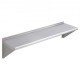 Buy Stainless Steel Wall Shelf 1219x305x63mm Floating Shelf with Triangle Bracket Max Load 127kg Wall Shelf for Books Picture Frames Plants Office Bathroom Kitchen