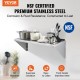 Buy Stainless Steel Wall Shelf 915 x 356 x 63 mm Floating Shelf with Triangle Bracket Max Load 136kg Wall Shelf for Books Picture Frames Plants Office Bathroom Kitchen