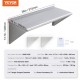 Comprar Estante de Pared de Acero Inoxidable 915 x 356 x 63 mm Estante Flotante con Soporte Triangular Carga Máxima de 136 kg Estantería de Pared para Libros Portarretratos Plantas Oficina Baño Cocina