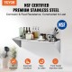 Buy Stainless Steel Wall Shelf 1219 x 356 x 63 mm Floating Shelf with Triangle Bracket Max Load 158kg Wall Shelf for Books Picture Frames Plants Office Bathroom Kitchen