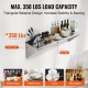 Buy Stainless Steel Wall Shelf 1219 x 356 x 63 mm Floating Shelf with Triangle Bracket Max Load 158kg Wall Shelf for Books Picture Frames Plants Office Bathroom Kitchen