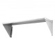 Buy Stainless Steel Wall Shelf 1219 x 356 x 63 mm Floating Shelf with Triangle Bracket Max Load 158kg Wall Shelf for Books Picture Frames Plants Office Bathroom Kitchen