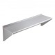 Buy Stainless Steel Wall Shelf 1219 x 356 x 63 mm Floating Shelf with Triangle Bracket Max Load 158kg Wall Shelf for Books Picture Frames Plants Office Bathroom Kitchen