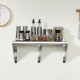 Buy Stainless Steel Wall Shelf 1524 x 356 x 63 mm Floating Shelf with Triangle Bracket Max Load 180kg Wall Shelf for Books Picture Frames Plants Office Bathroom Kitchen