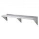 Buy Stainless Steel Wall Shelf 1524 x 356 x 63 mm Floating Shelf with Triangle Bracket Max Load 180kg Wall Shelf for Books Picture Frames Plants Office Bathroom Kitchen