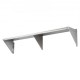 Buy Stainless Steel Wall Shelf 1524 x 356 x 63 mm Floating Shelf with Triangle Bracket Max Load 180kg Wall Shelf for Books Picture Frames Plants Office Bathroom Kitchen