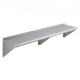 Buy Stainless Steel Wall Shelf 1524 x 356 x 63 mm Floating Shelf with Triangle Bracket Max Load 180kg Wall Shelf for Books Picture Frames Plants Office Bathroom Kitchen