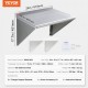 Buy Stainless Steel Wall Shelf 610 x 457 x 63 mm Floating Shelf with Triangle Bracket Max Load 136kg Wall Shelf for Books Picture Frames Plants Office Bathroom Kitchen