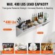 Buy Stainless Steel Wall Shelf 1219 x 457 x 63 mm Floating Shelf with Triangle Bracket Max Load 180kg Wall Shelf for Books Picture Frames Plants Office Bathroom Kitchen