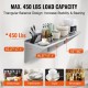 Buy Stainless Steel Wall Shelf 1524 x 457 x 63 mm Floating Shelf with Triangle Bracket Max Load 204kg Wall Shelf for Books Picture Frames Plants Office Bathroom Kitchen