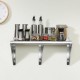 Buy Stainless Steel Wall Shelf 1524 x 457 x 63 mm Floating Shelf with Triangle Bracket Max Load 204kg Wall Shelf for Books Picture Frames Plants Office Bathroom Kitchen