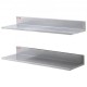 Buy 762x218mm Stainless Steel Shelving Wall Mounted Floating Shelf with Backsplash 20kg Load Heavy Duty for Restaurants, Kitchens, Bars, Homes, Hotels