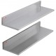 Buy 762x218mm Stainless Steel Shelving Wall Mounted Floating Shelf with Backsplash 20kg Load Heavy Duty for Restaurants, Kitchens, Bars, Homes, Hotels