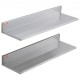 Buy 762x218mm Stainless Steel Shelving Wall Mounted Floating Shelf with Backsplash 20kg Load Heavy Duty for Restaurants, Kitchens, Bars, Homes, Hotels