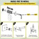 Buy Pot Filler Tap 67cm 360° Swivel Wall Mounted Kitchen Faucet Gold