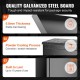 Buy Parcel Box 39x27x52.2 cm Galvanized Steel Mailbox Code Lock Freestanding Wall Mount Removable Anti-Theft Baffle IPX3 Waterproof Parcel Drop Box for Home Porch